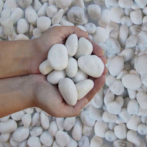 Snow white pebbles 20KG