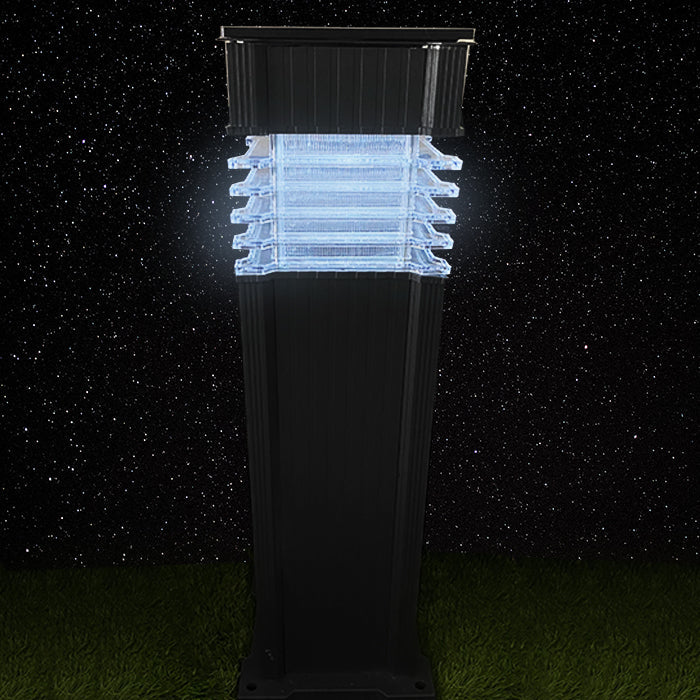 Solar Bolard Lamp Dark Gray