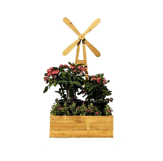 Handmade Fan Wheel Planter